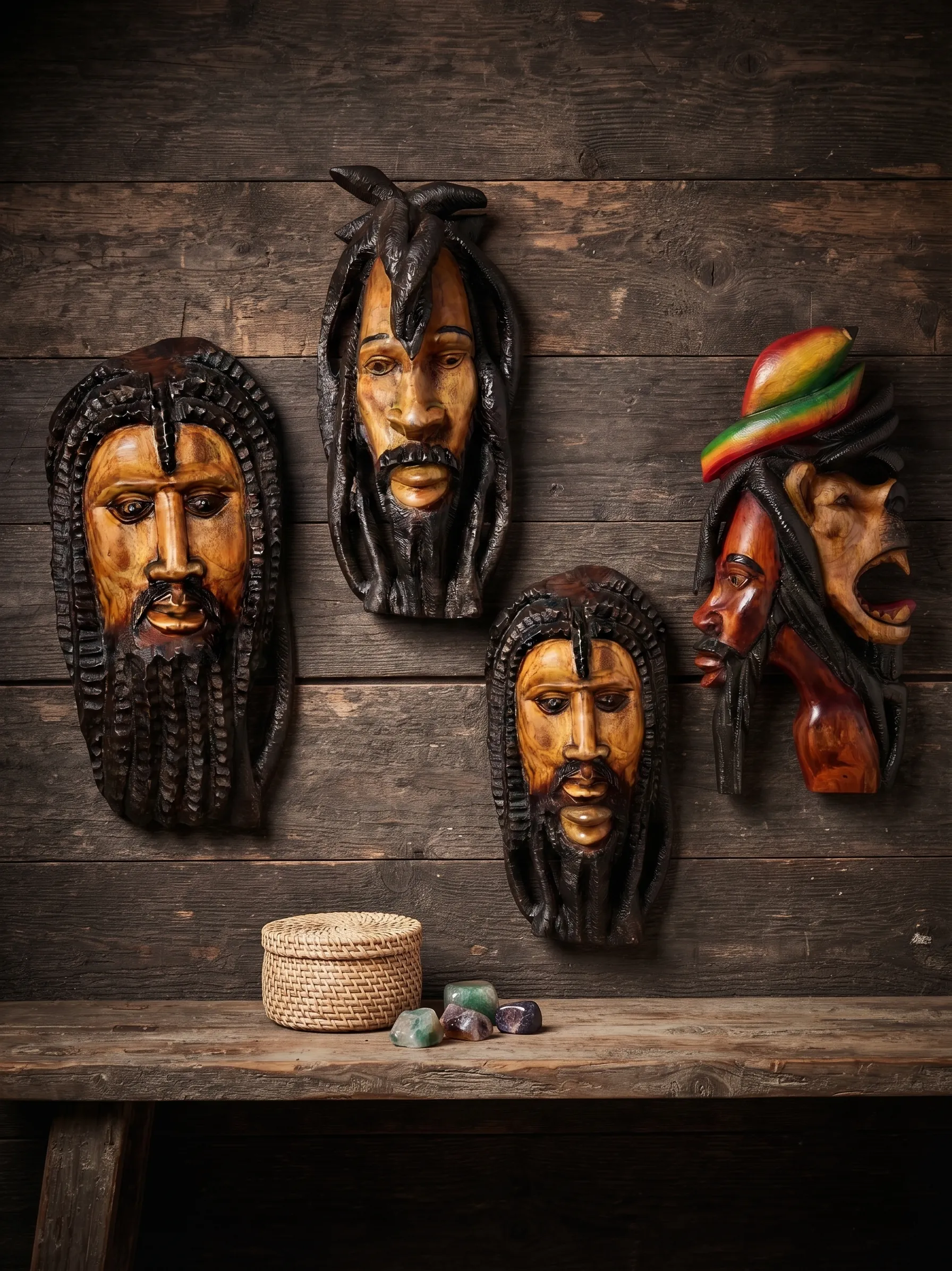 Jamaican Marley Masks